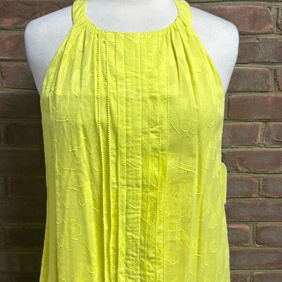 Jessica Simpson Women’s Yellow Halter Dress Size 12 NEW - Picture 3 of 7